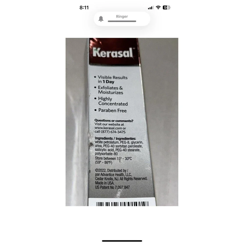 (2) Kerasal Intensive Foot Repair 1 Oz Each Ointment - Cracked Heels Free Ship!